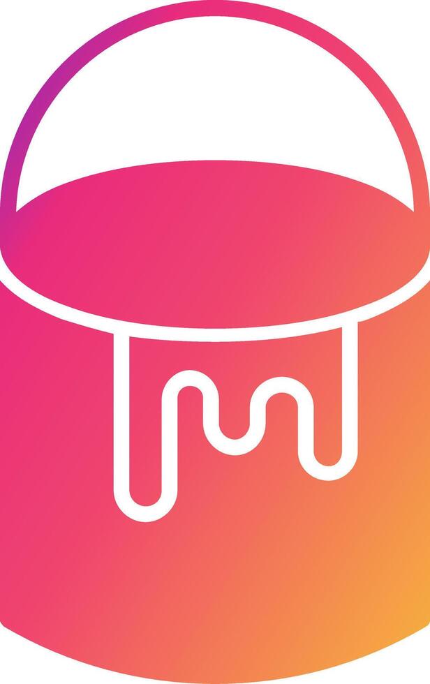 Paint Bucket Icon Design Symbol vector
