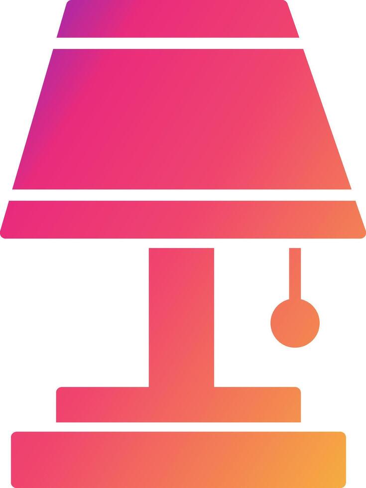 Table Lamp Icon Design Symbol vector