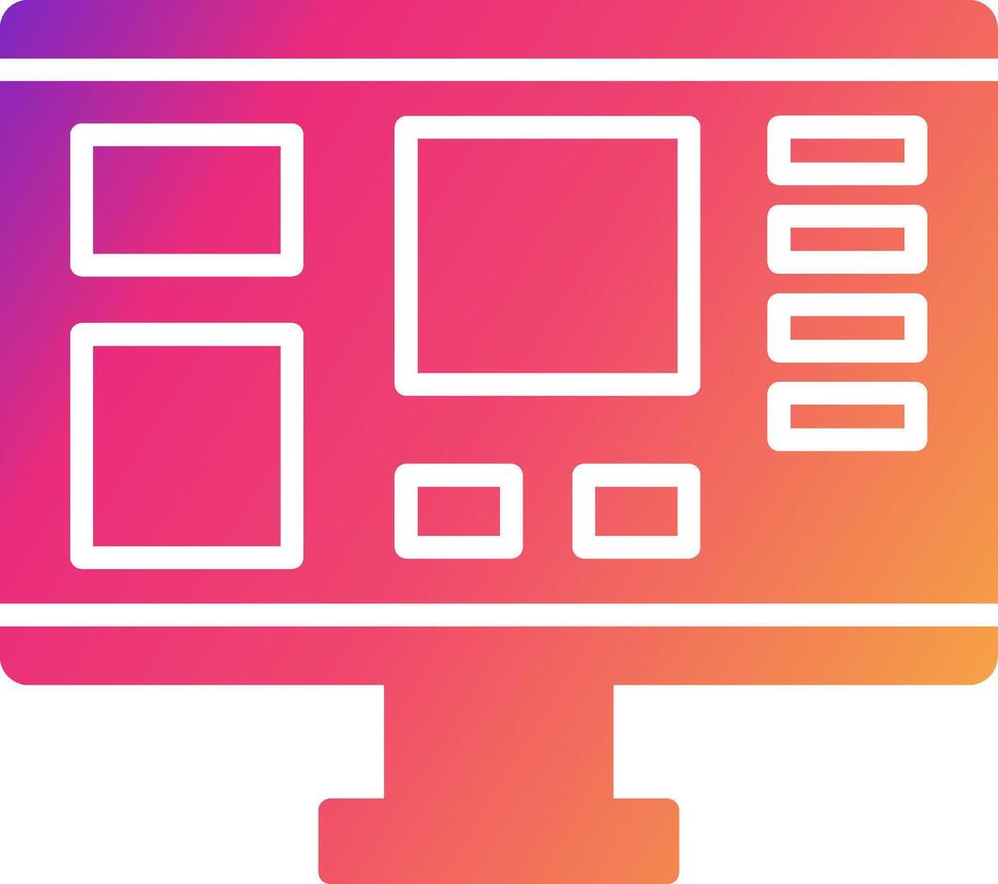 Mood Board Icon Design Symbol vector