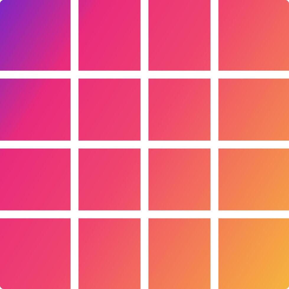 Grid Icon Design Symbol vector