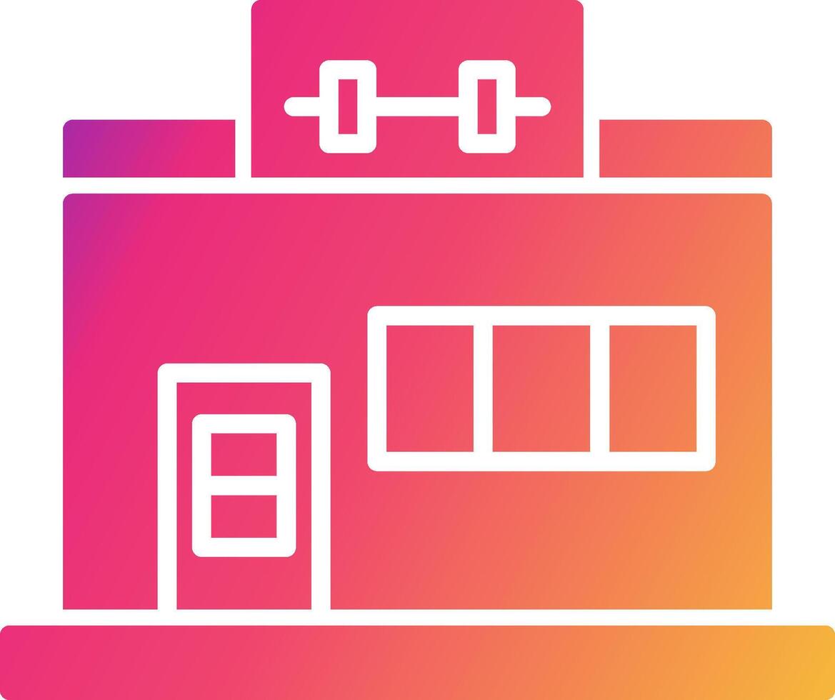 Gym Icon Design Symbol vector