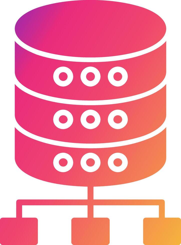 Database Icon Design Symbol vector