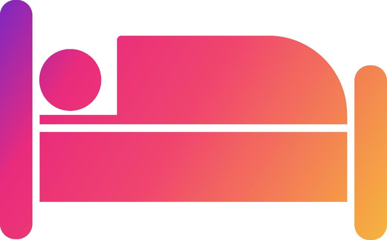 Single Bed Icon Design Symbol vector