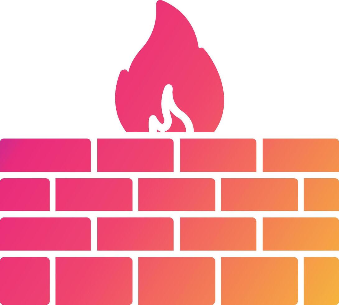 Firewall Icon Design Symbol vector