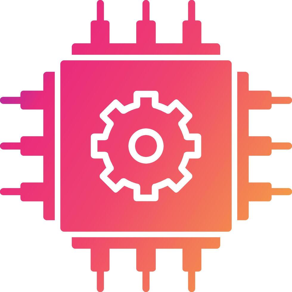 Cpu Icon Design Symbol vector