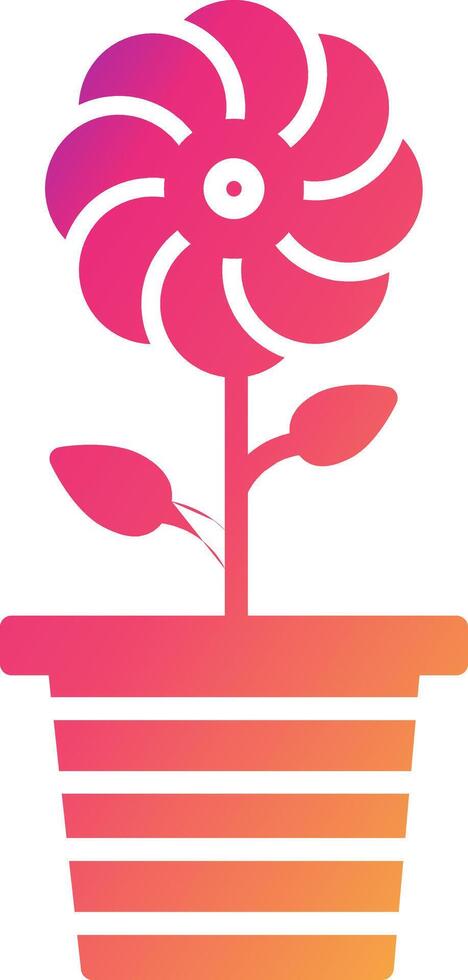 Flowerpot Icon Design Symbol vector