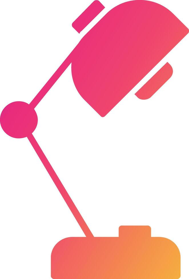 Desk Lamp Icon Design Symbol vector