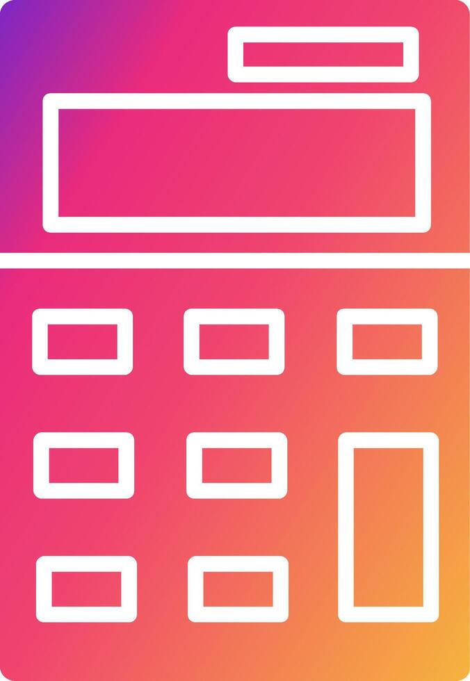 Calculator Icon Design Symbol vector