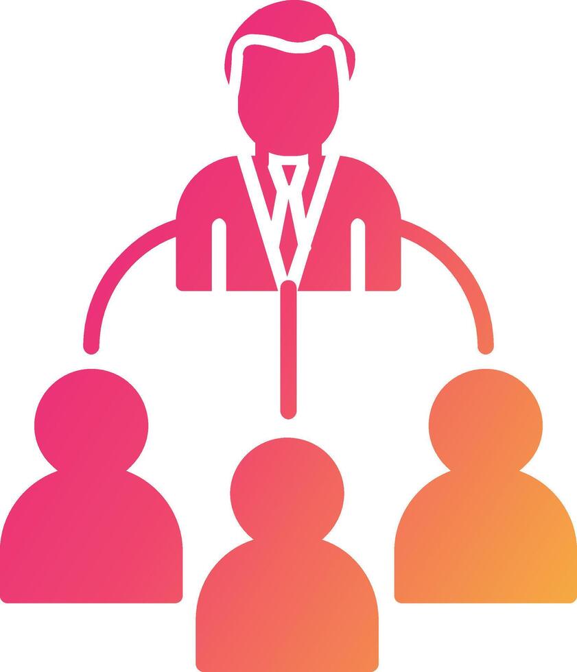 Delegate Icon Design Symbol vector