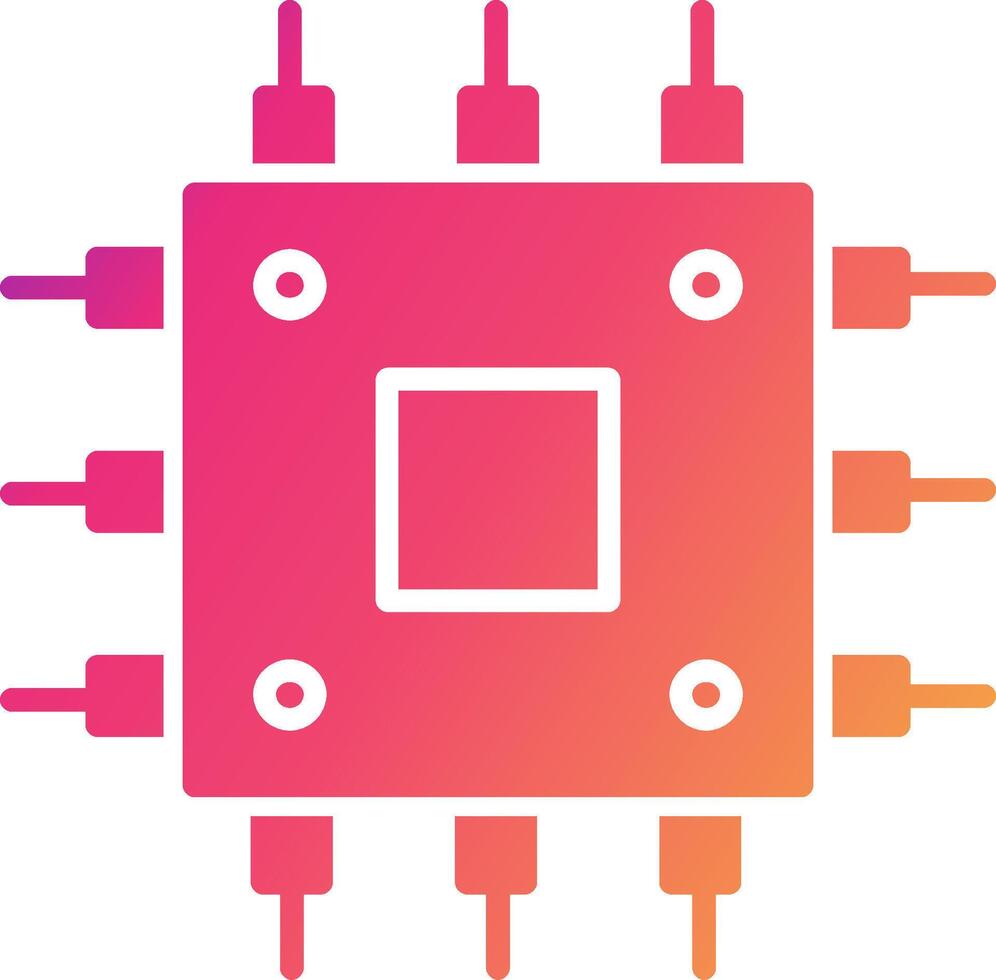 Chip Icon Design Symbol vector