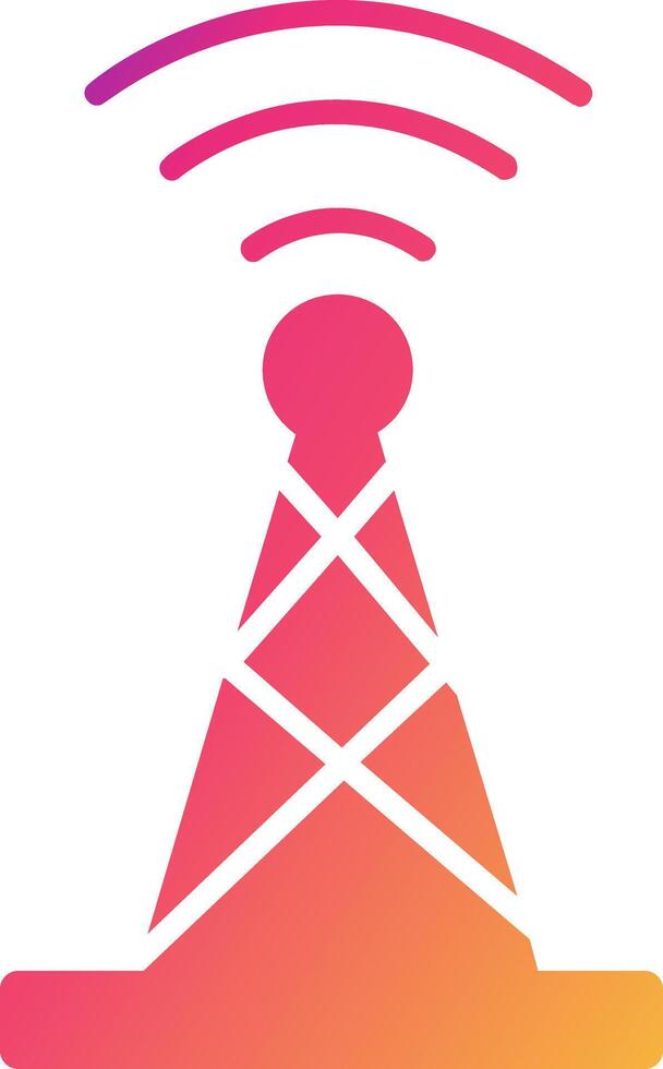 Broadcast Icon Design Symbol vector