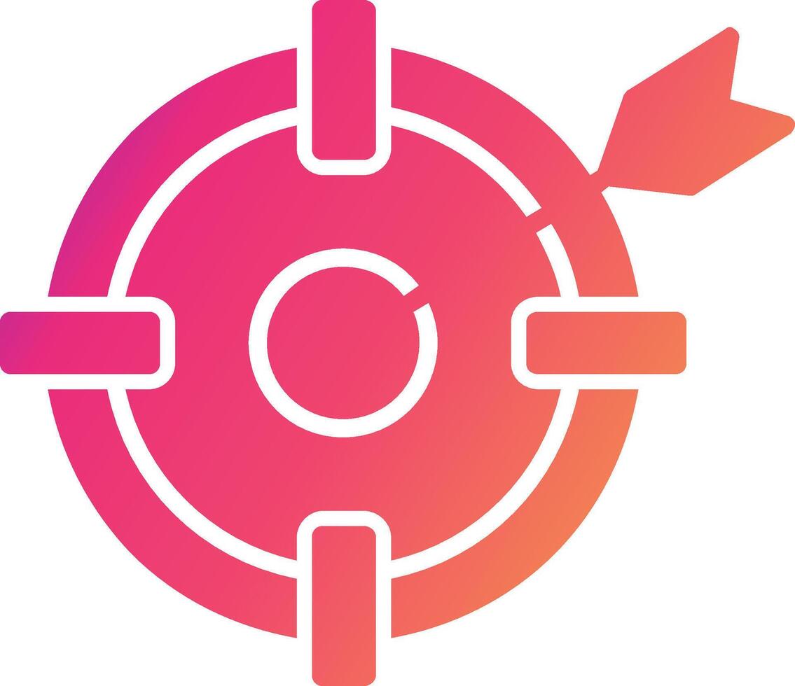 Target Icon Design Symbol vector