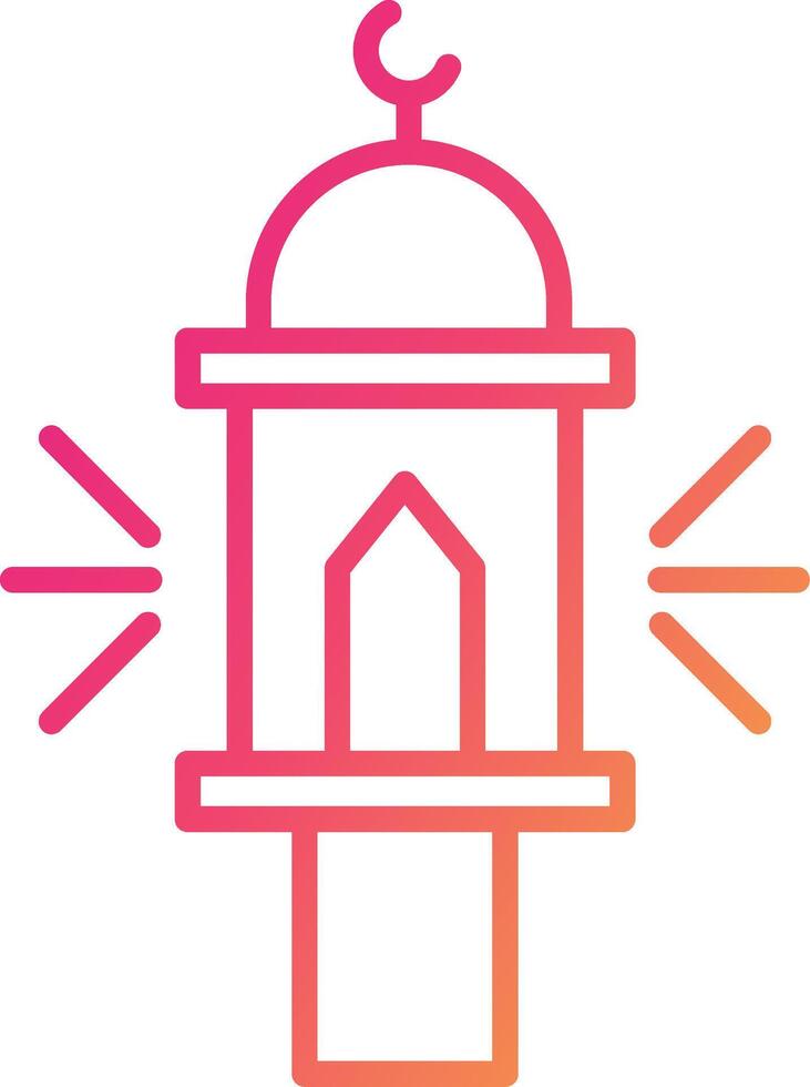 Adzan Icon Design Symbol vector