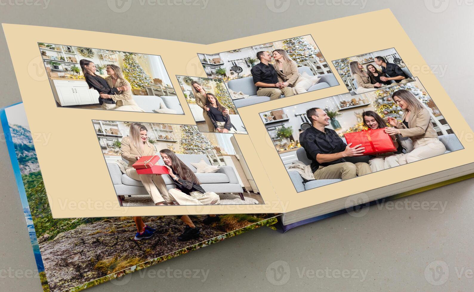 photo book with christmas photos