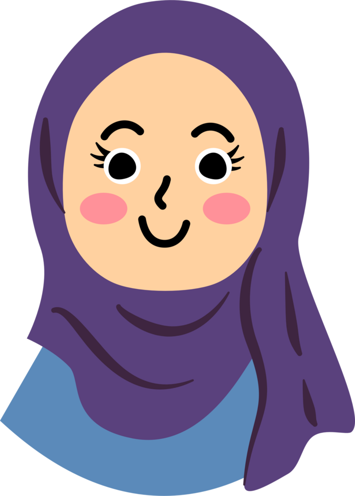 Muslimah with hijab style png