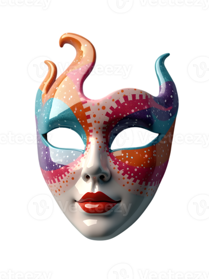 Vibrant color texture holiday party Mask. png