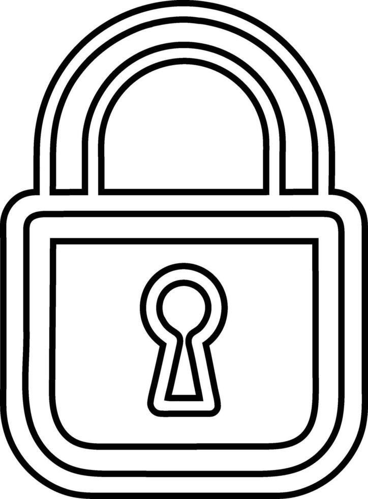 Padloc icon set flat illustration. Square and round lock simple icon for design element vector