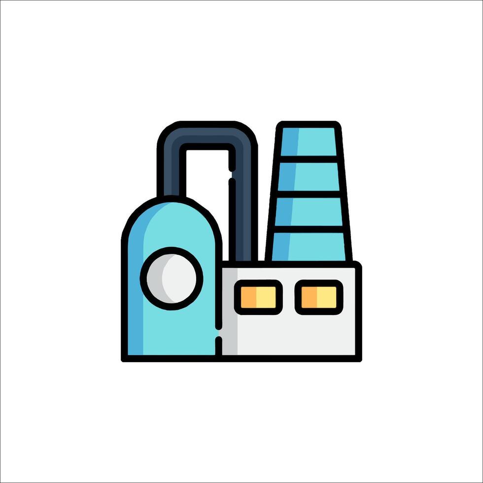 Factory factory icon illustration vector