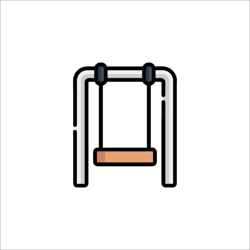 A swing icon on a white background vector