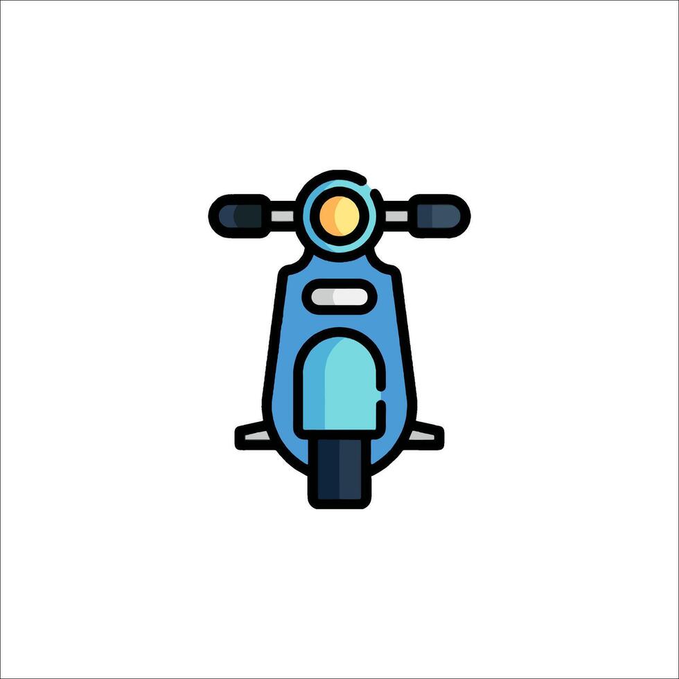 Motorcycle icon illustration vector