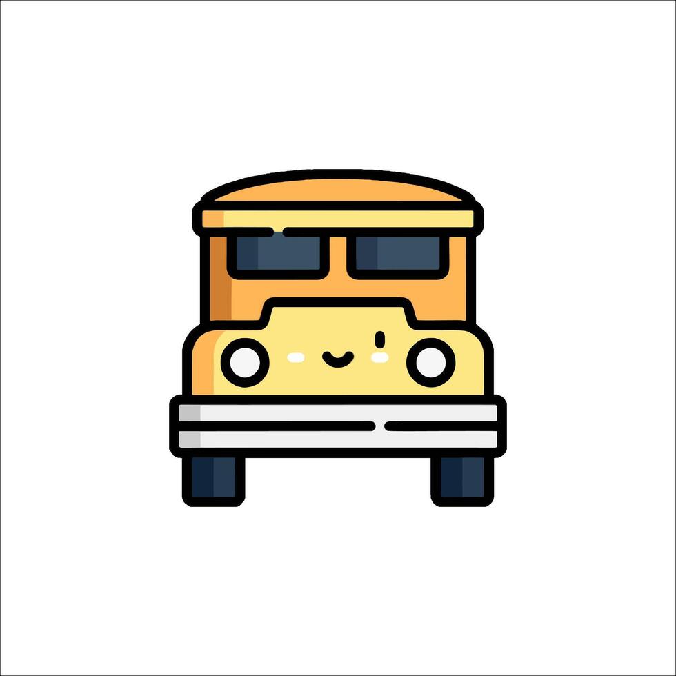 A school bus icon on a white background vector