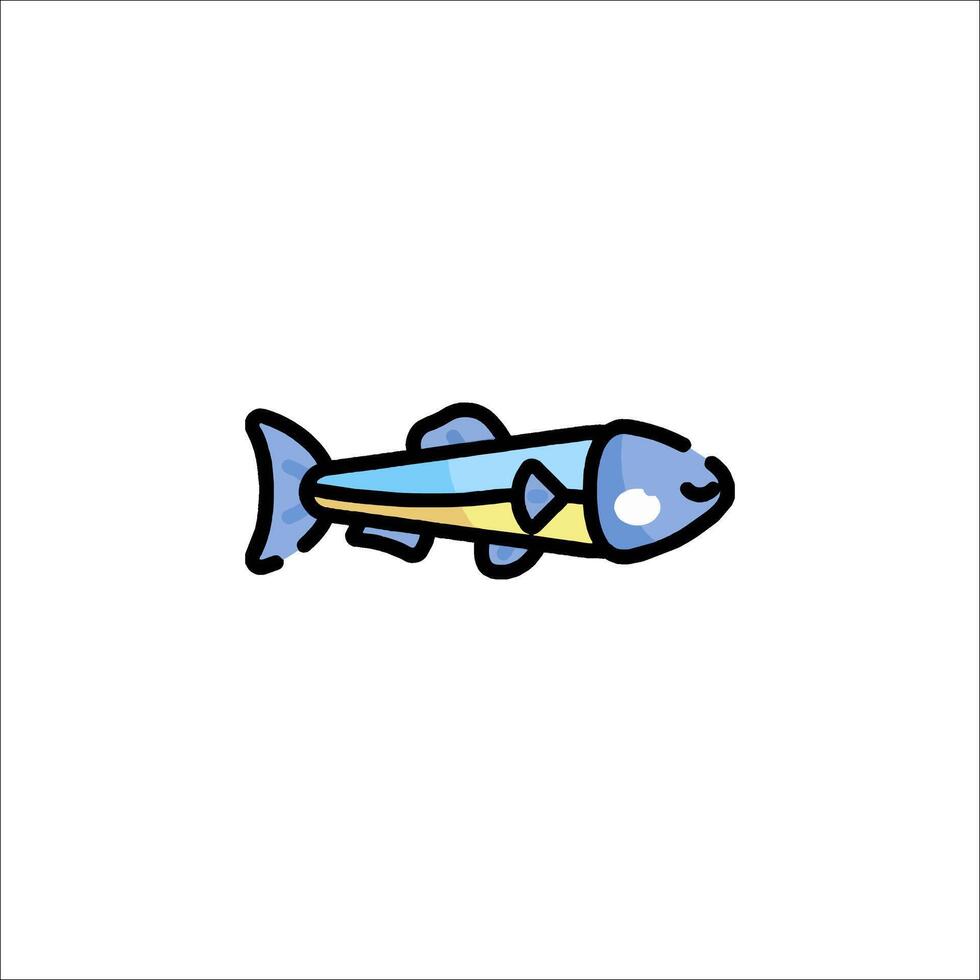 A fish icon on a white background vector