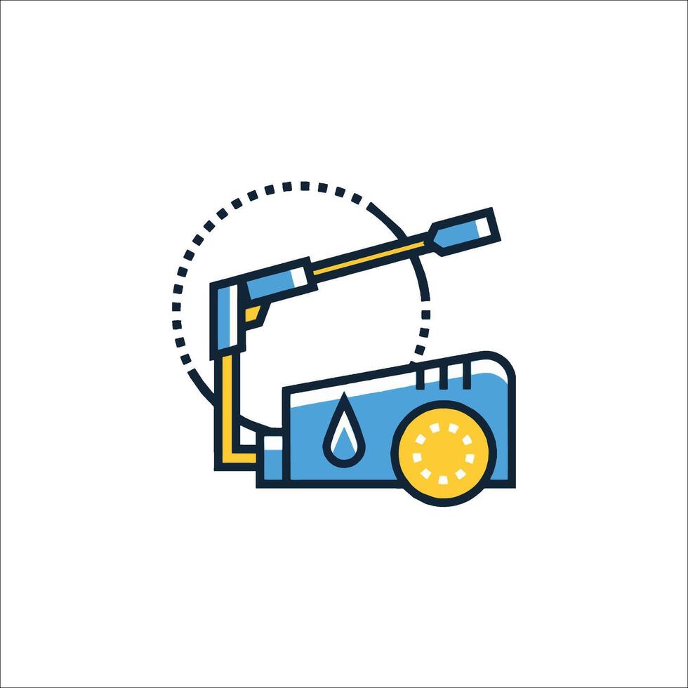 Oil pump icon, line icon, illustration vector