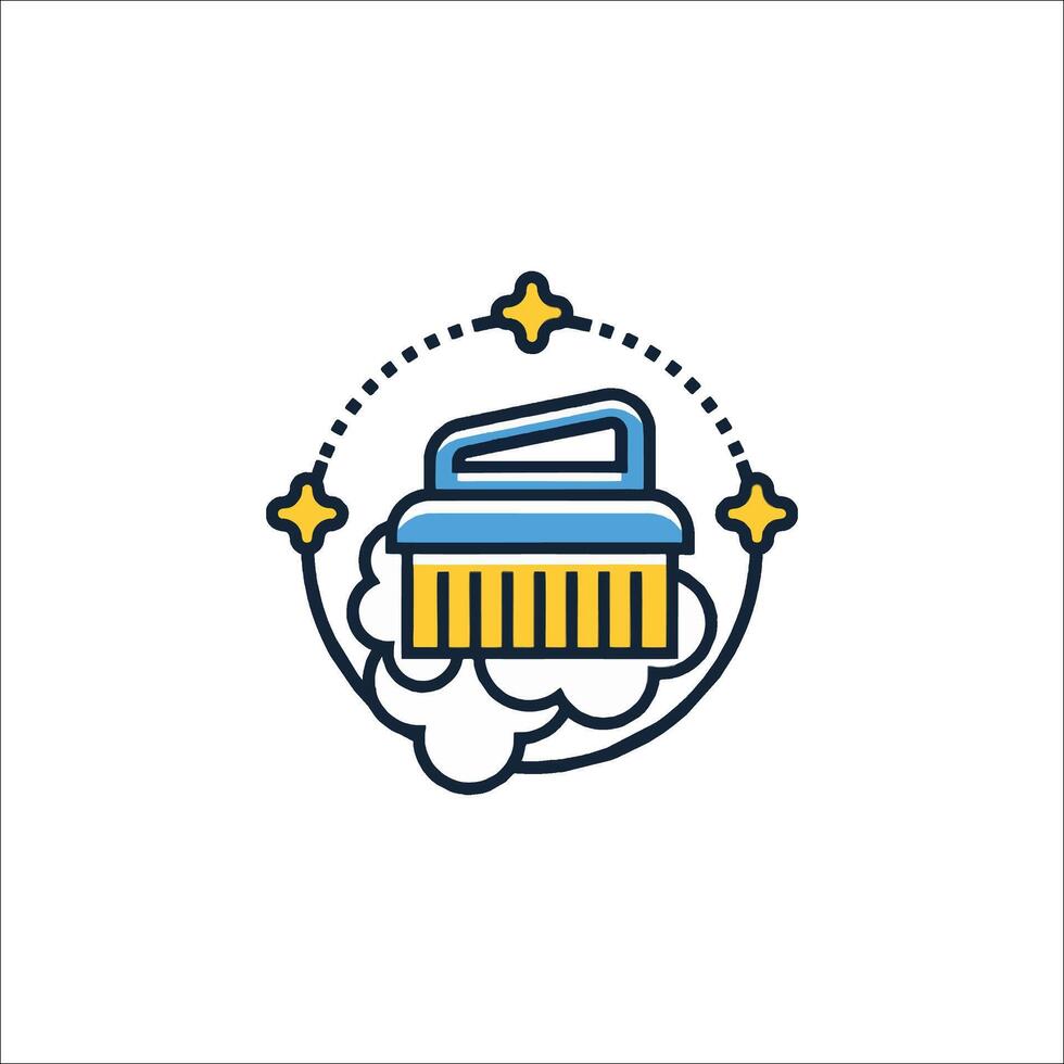 Cleaning service logo design vector