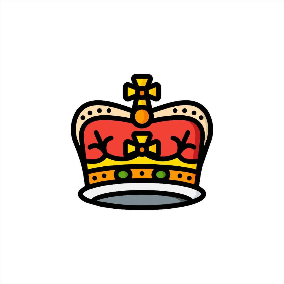 The crown is on a white background vector