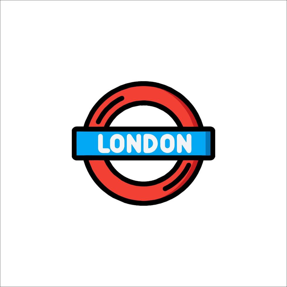 London underground logo illustration vector