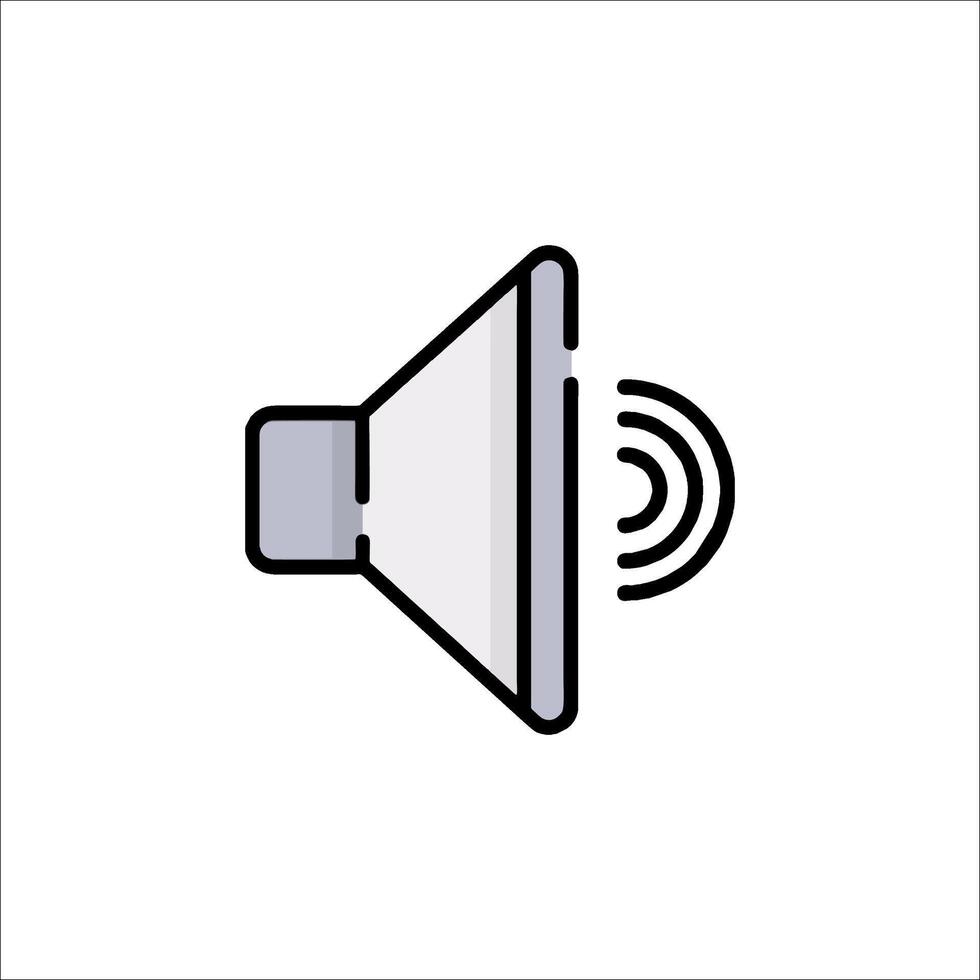 A speaker icon on a white background vector