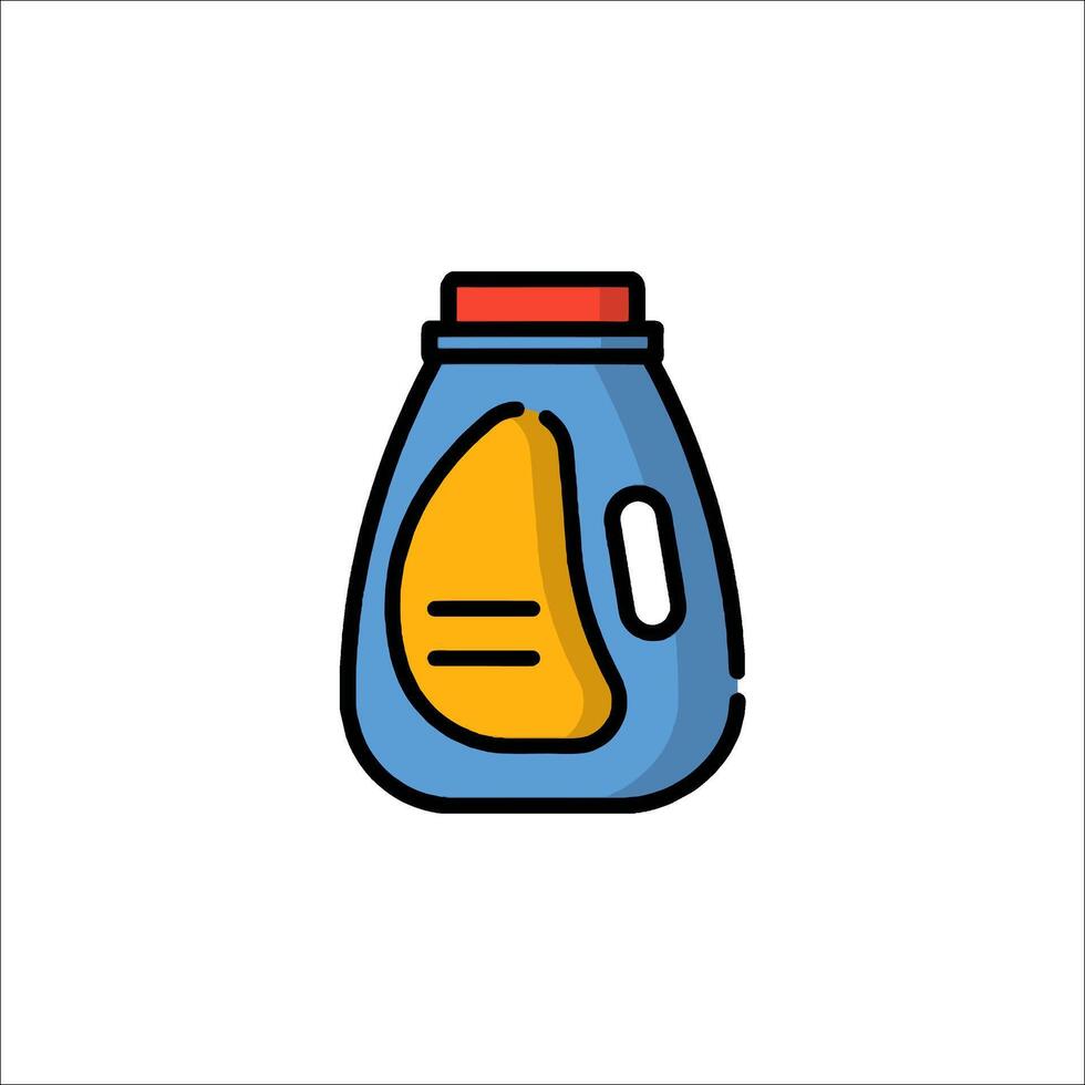A bottle of laundry detergent icon vector
