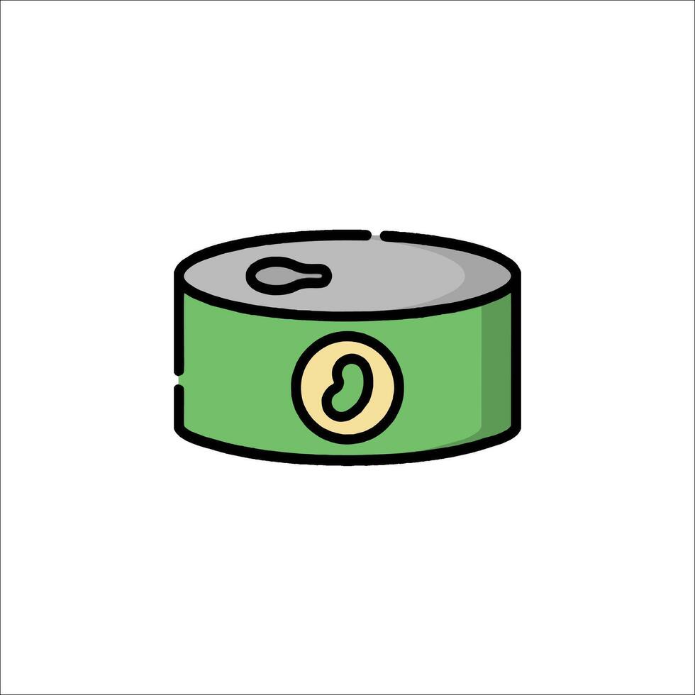 Can of tuna icon illustration vector