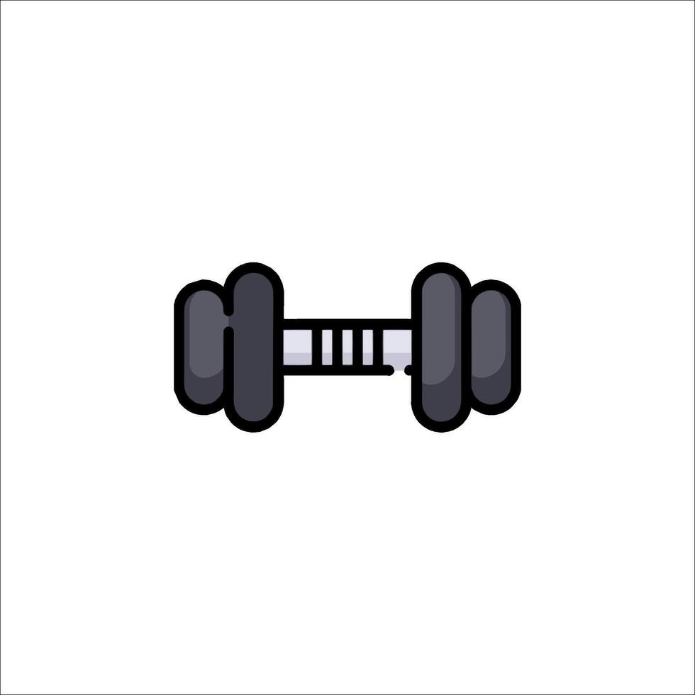 Dumbbell icon on white background vector