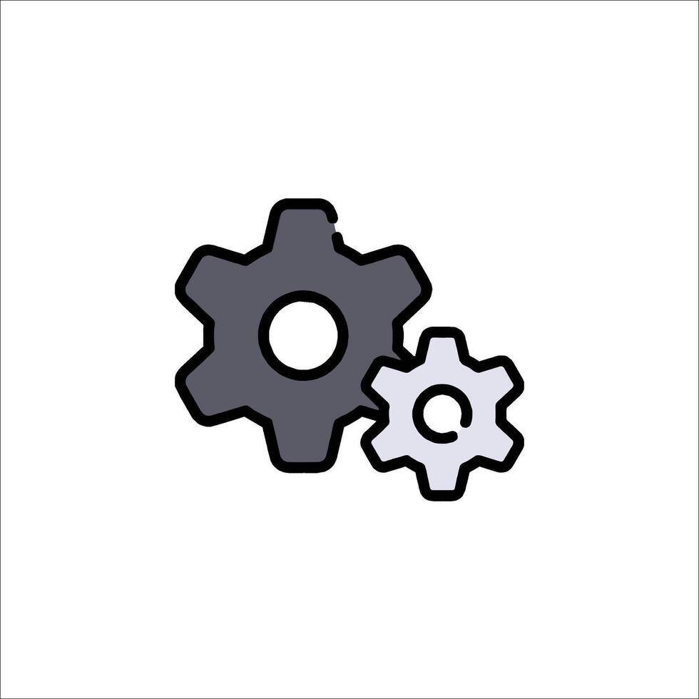 Gears icon illustration vector