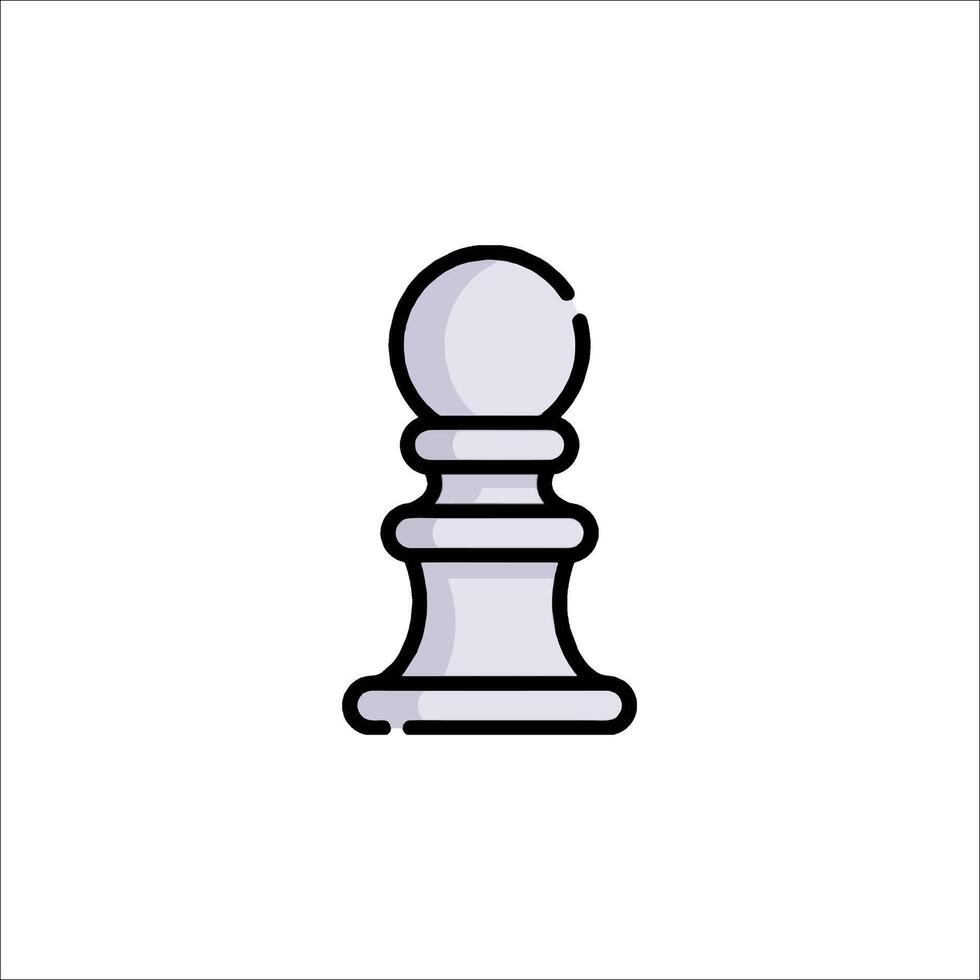 A chess piece icon on a white background vector