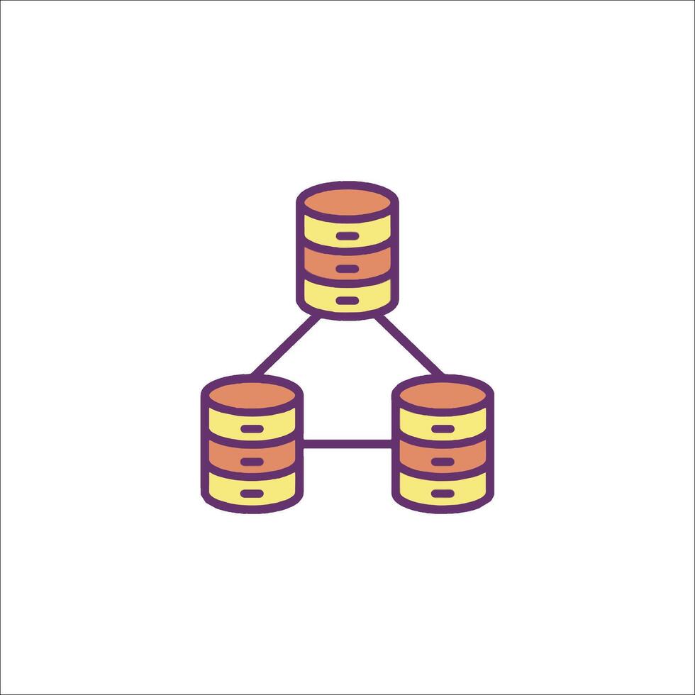 Database icon illustration vector