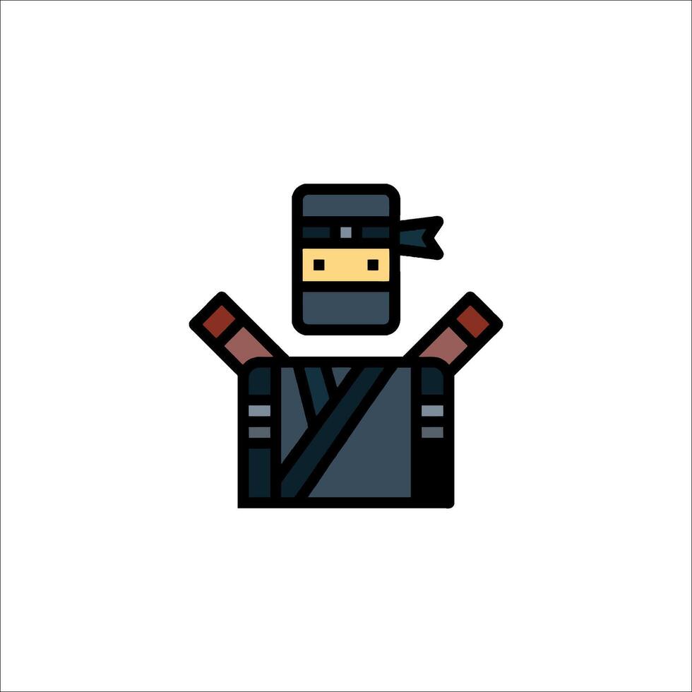 Ninja icon illustration vector