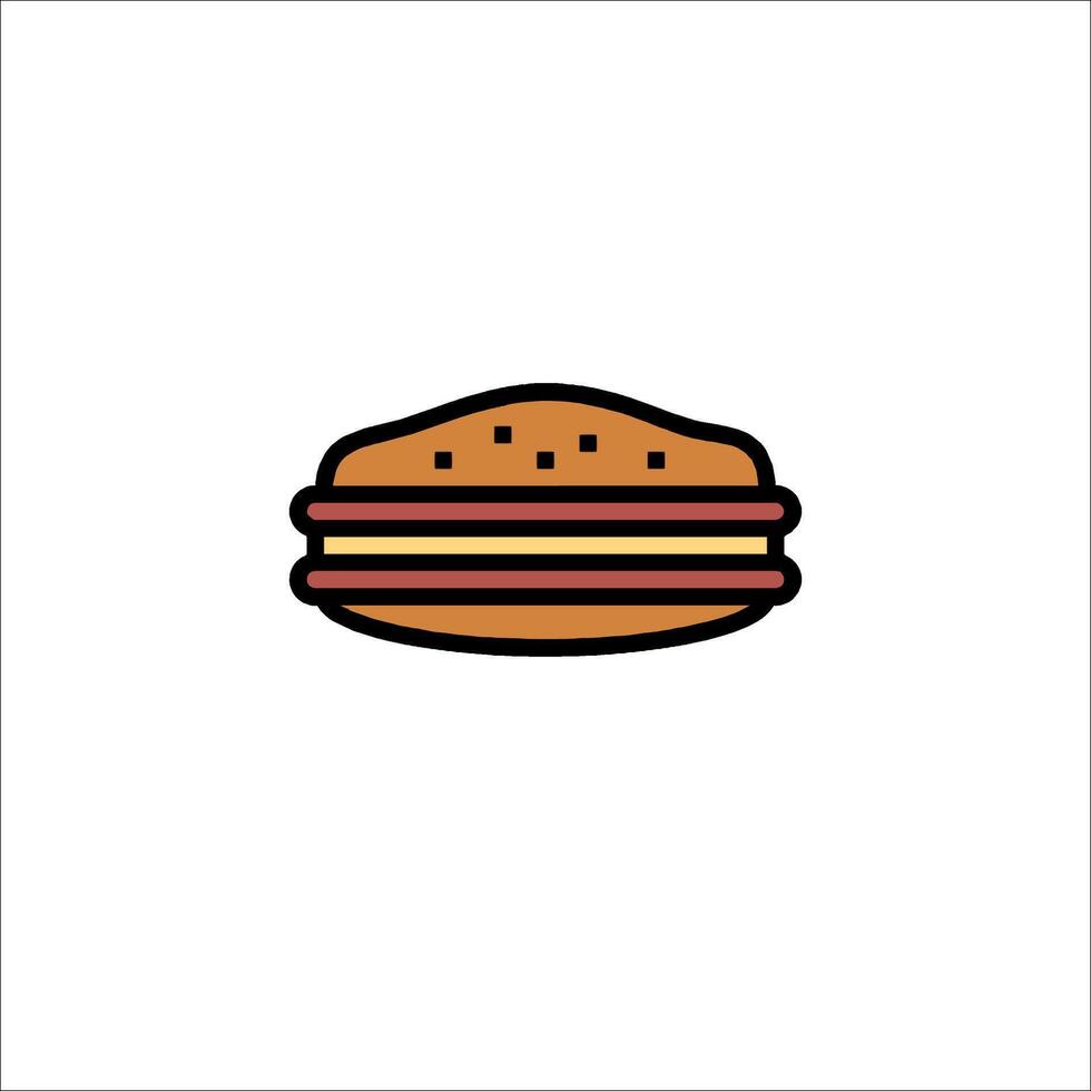 A hamburger icon on a white background vector