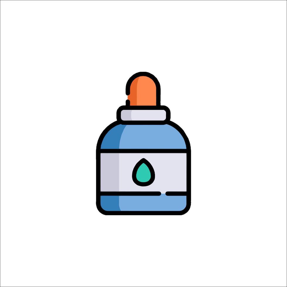 A bottle with a drop of water on it vector