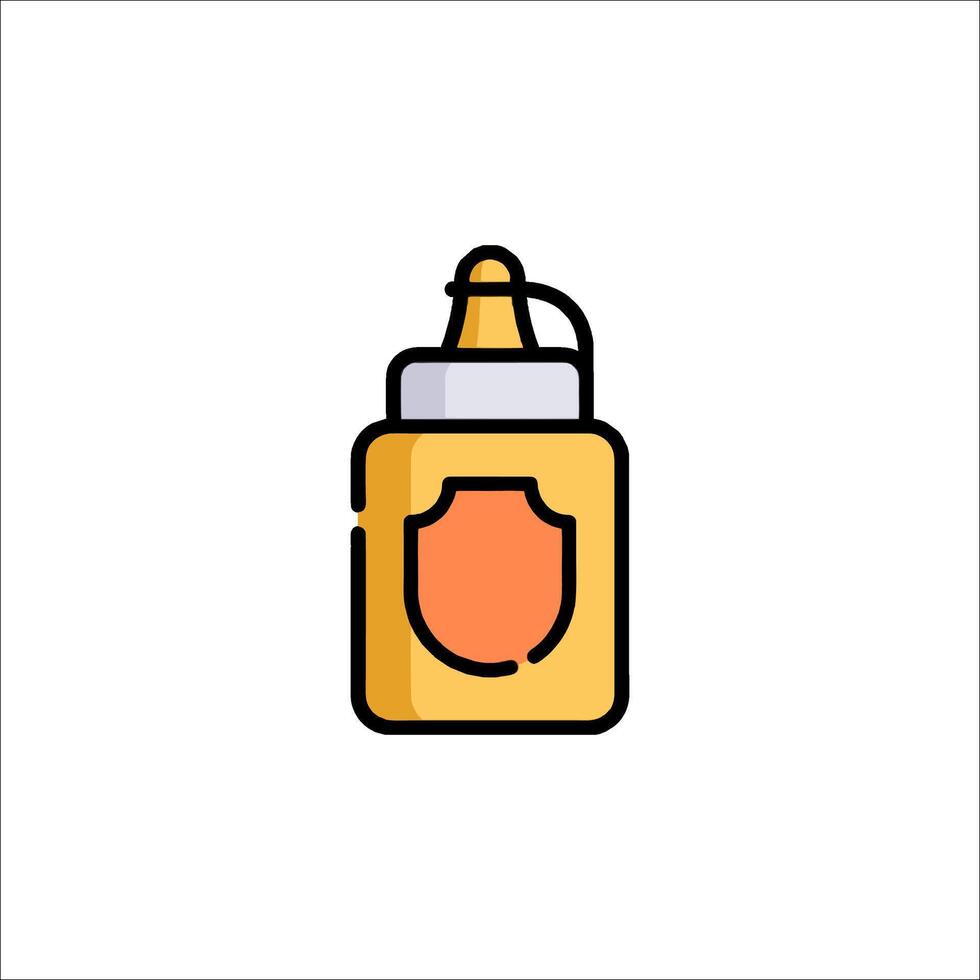 A bottle of baby formula on a white background vector