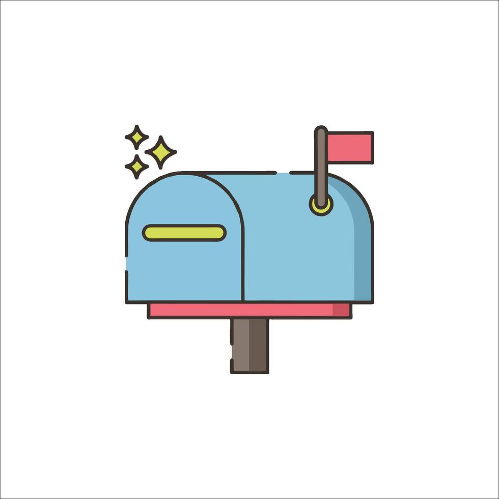Mailbox icon illustration vector