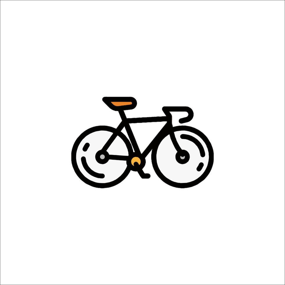 A bicycle icon on a white background vector