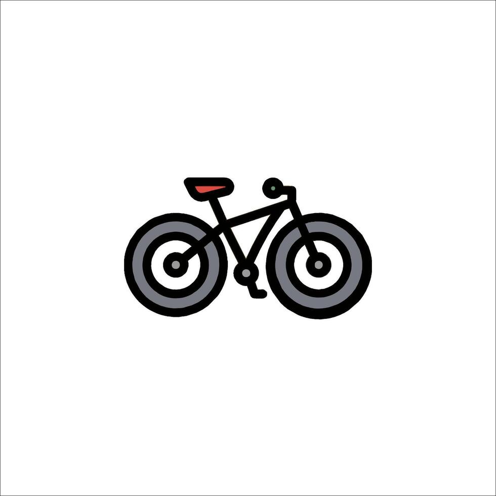 A bicycle icon on a white background vector
