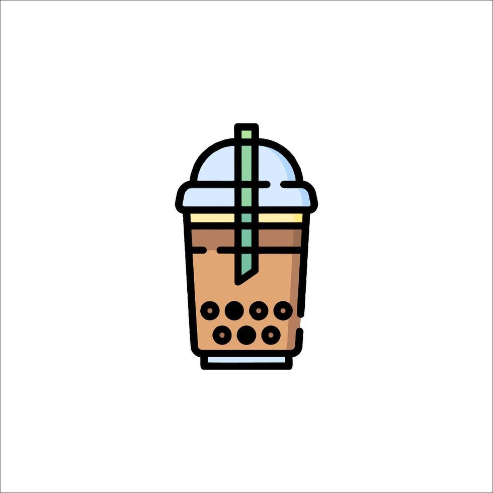 Bubble tea icon vector