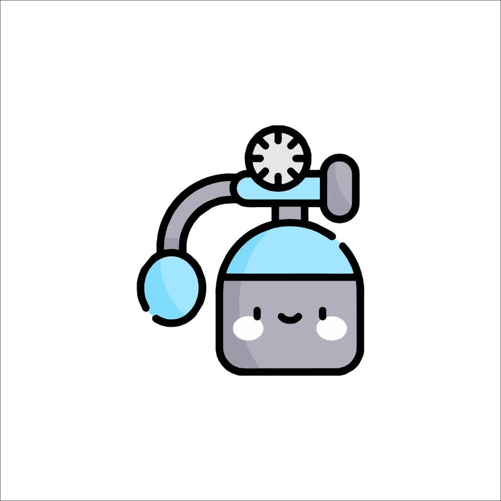 A cartoon character holding a water bottle vector
