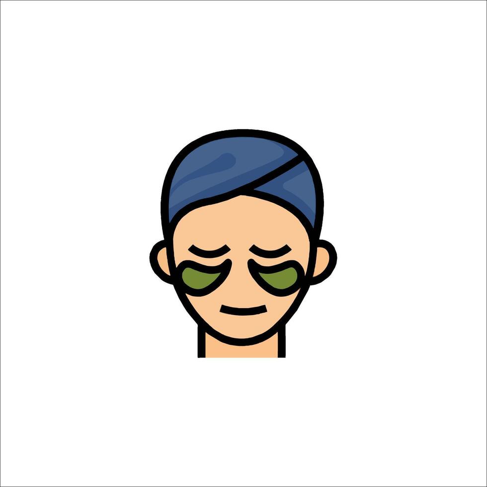 A man with glasses and a hat on his head vector