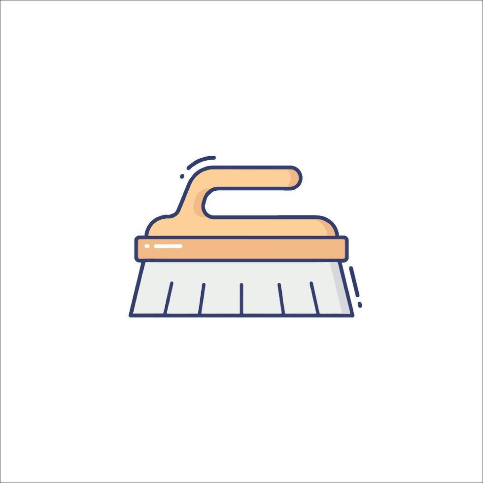 A brush icon on a white background vector