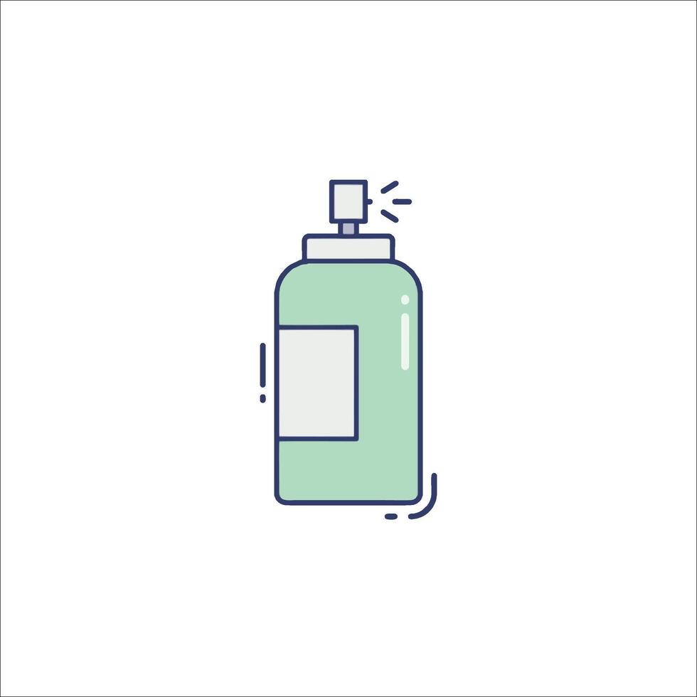 A bottle of hand sanitizer on a white background vector