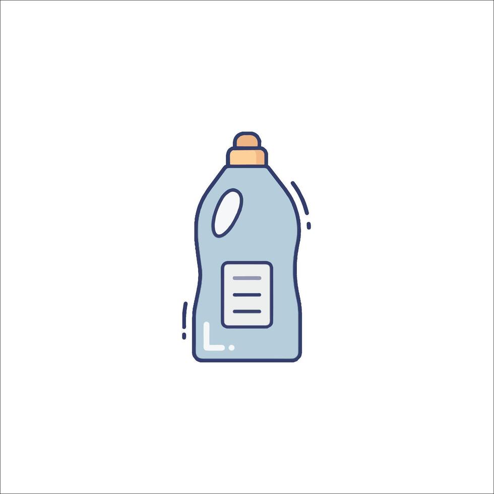 A bottle of liquid detergent icon vector